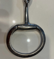 Korsteel 5.5″ Stainless Steel Oval Link Eggbutt Snaffle Bit, 14MM