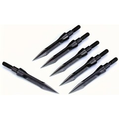 12Pcs Archery Arrows Broadheads 125 Grain Hunting Compound Bow Screw-in Tips