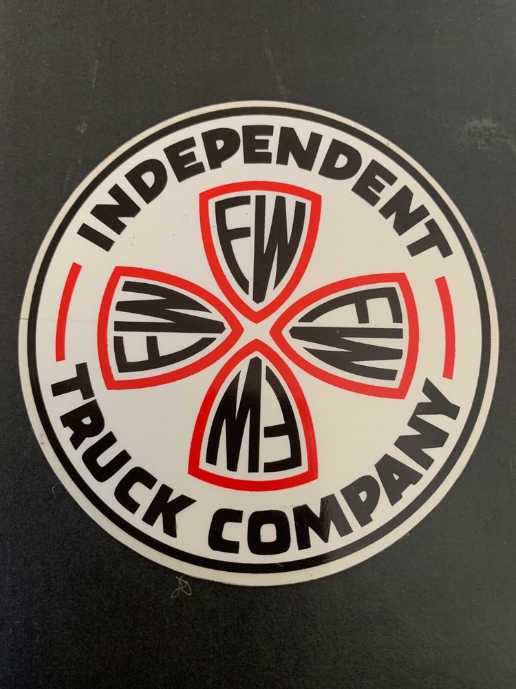 Independent Truck Skate Sticker, #42, 9″ round, , FK’N WIDE, See Description