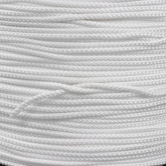 1/8″ x 1000′ Hollow Braid Polypro Rope Tensile Strength 350 Pounds White