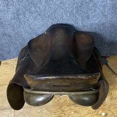 Albion Horse Saddle 16.5 M Brown Leather Made In England – * Some Damage *