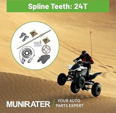 44in Rear Live Axle Wheel Hub Complete Kit For Go Kart Golf Cart ATV Buggy Quad
