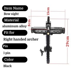 Aluminum Recurve Bow Sight T Shape Adjustable Target Shooting Hunting Archery
