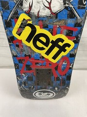 Zero Jon Allie Eye Eyeball Shaped SHALLOW GRAVE Skateboard Deck 9.75 BLACK