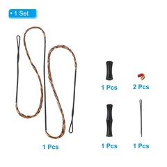 PATIKIL Bow String Replacement with 2 Pcs Brass Nocks 1 Set of Silicone Finge…