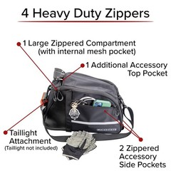 XL Rear Rack Bag for Bicycles & e-Bikes, 12L Bike Trunk Bags for Bicycle & eBike