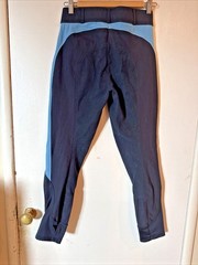 Dover Saddlery Riding Breeches Pants Full Seat Leather Navy/Blue | Size 28
