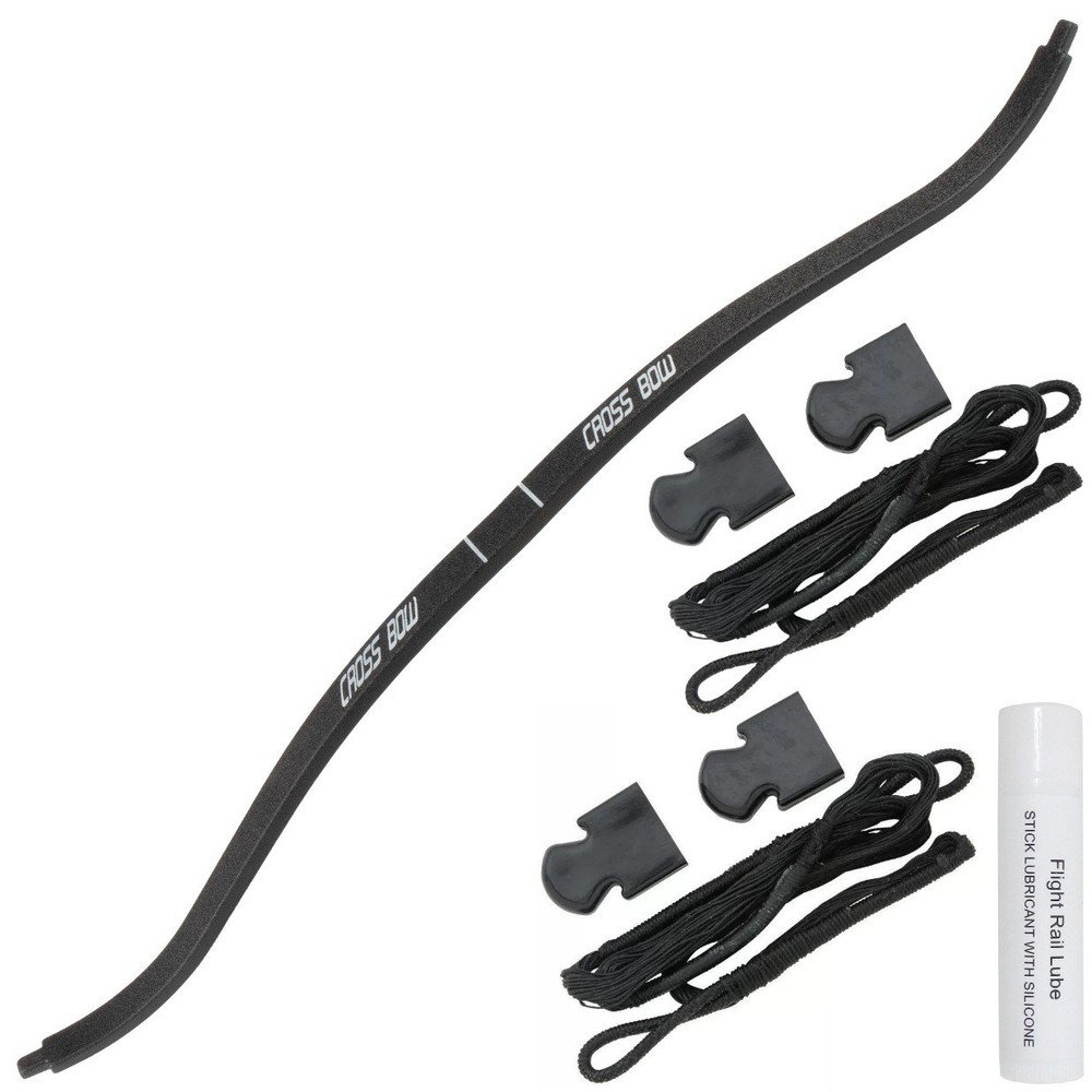 150 lb Limb + String + Wax Black Archery Hunting Crossbow Bow 50 80 lbs Recurve