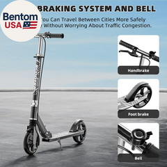 Scooters for Kids 8-12, Teens & Adults – Load 240 LBS, 8-Inch Wheels, Kick Scoot
