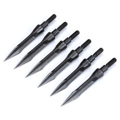 12X Archery Broadheads Arrowheads Hunting Tips Screw Points Crossbow Arrow Shoot