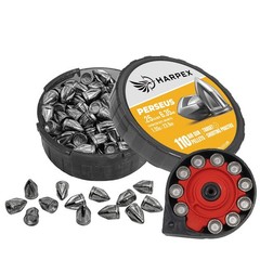 HARPEX Perseus 110 Count BROADHEAD Pointed 6.35mm .25 Caliber Airgun Pellets