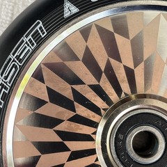 Pair Of FASEN HOLLOW CORE PRO SCOOTER WHEELS-120mm 86A 2 Wheels
