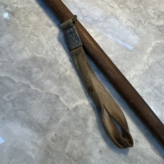 Antique Ice Axe 32.5” Long 9.5” Head Appears unknown wood Shaft, From Japan