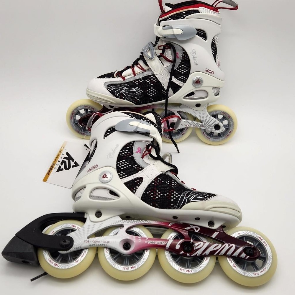K2 Celena Womens T-Nine Inline Skates 90mm / 83A – US 8 EUR 39 – Damaged Box