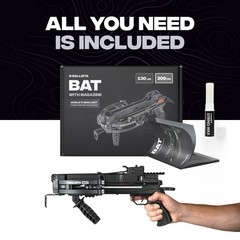BALLISTA BAT Compound Small Crossbow with Magazine – 300 FPS, 130 lbs Draw