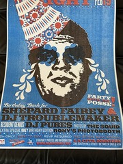 Andre the Giant Has a Posse OBEY Shepard Fairey Birthday Bash Poster 10.5×16.5