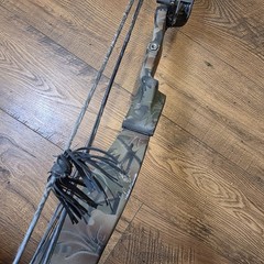 Vintage Bear Whitetail Hunter Green Camo Compound Bow