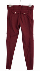 Felix Buhler Full Seat Grip Riding Tights Breeches S US 24 Burgundy NEW Dressage