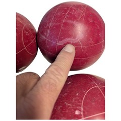Vintage BOCCE Ball SET Sportcraft Bowling Game Made In Italy