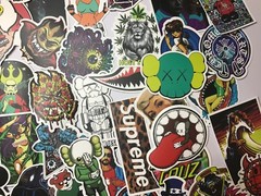 100 Skateboard Stickers Vinyl Laptop Luggage Decal Dope Sticker Lot