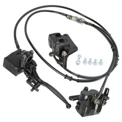 Rear Left Lever Hydraulic Twin Disc Brake Caliper Pad set E-Bike Tricycle 125cc