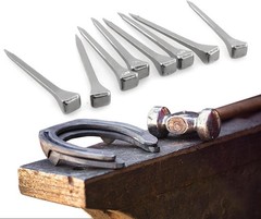 250pcs Horseshoe Horse shoes Stain Stainless 2.1» Nails E3 E5 E6