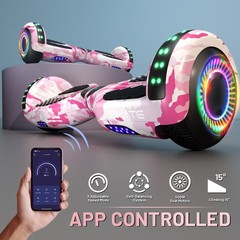 Commugo Off Road 6.5″ Hoverboard Scooter 8.5 Mph Self-Balancing Scooter 300W*2