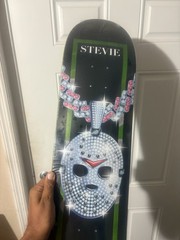DGK Iced Out Jason Stevie Williams Skateboard Deck Bling 8.10 Hockey Mask