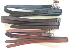 Youth English Leathers – 1″ x 48″ – Choose from Black, Brown or Medium Chestnut