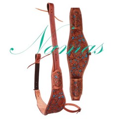 Horse Leather Cinch Western Horse Rear Flank Back Saddle Cinch with Billet Girth
