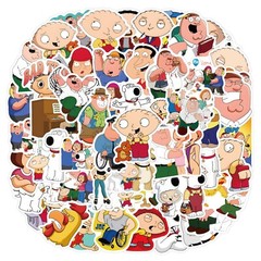 Mix 10/50 PCs Family Guy Luggage Notebook Laptop Car Sticker – No Duplicate
