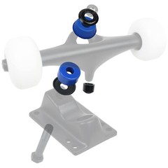 Skateboard Truck Rebuild Kit SOFT 88A Bushings Washers Pivot Cups For 2 Trucks