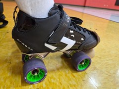 Antik Jet Carbon Roller Derby Skates Size 7.5 SLIGHTLY used.