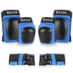Knee Pads Elbow Pads Wrist Guards for Kids, 6 in 1 Protective Gear for Skateb…