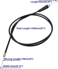 ELIFEPARTS 51″ Throttle Cable for 50cc-250cc Dirt Bike