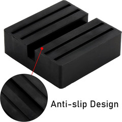 Universal Floor Jack Rubber Pad Set – 6 Pack, 3 Inch Anti-Slip Adapter