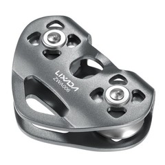 Lixada Aluminum Magnesium Alloy Climbing Pulley 30kN 13mm Rope for High-Altitude