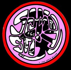 Vintage 1980’s Schmitt Stix Skateboards Chris Miller￼ Pink & Red Circle Sticker