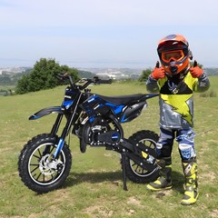 Gas Dirt Bike 49CC 2-Stroke Motorcycle w/Off-Rode Tire Up to 25 Mph,Load 330LBS
