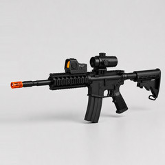 WE 6mmGBB Airsoft Rifle, Indoor / Outdoor Scop, Semi/ Auto Modes, 320-350 FPS