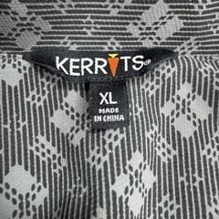 Kerrits Jacket Womens XL Stretch Competitor Show Coat Gray Geometric Zip Pockets