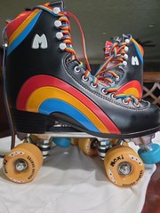Moxi Rainbow Rider Roller Skates Asphalt Black Size 8 Outdoor Fits Women 9-9.5