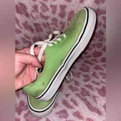 Grunge retro Vans Lime Green Sneakers men’s size 6 shoes