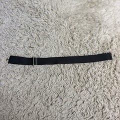 Grey Elastic English Horseback Riding Belt