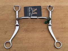 MYLER Flat Shank Comfort Snaffle Wide Barrel Western Horse Bit ~ MB02 ~ 5 1/2″
