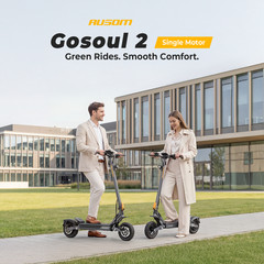 Ausom Gosoul 2 Electric Scooter,1100W Motor,44 Mile Long Range Folding E Scooter