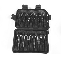 12Pcs 2 Blade Expandable Arrows Broadheads Arrowheads 100 Grain Hunting w/ Box