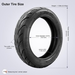 10×2.125 Outer Tire for Electric Scooter,10 Inch Tire Fit for Ninebot by Segw…