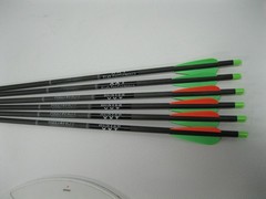 6. 20″ HUNTER PARKER XXT CROSSBOW BOLTS W/ CAPTURE NOCKS- (6pk)