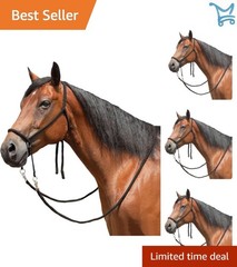 Nylon Bitless Bridle Reins Horse Control Unisex Basic Training Gear